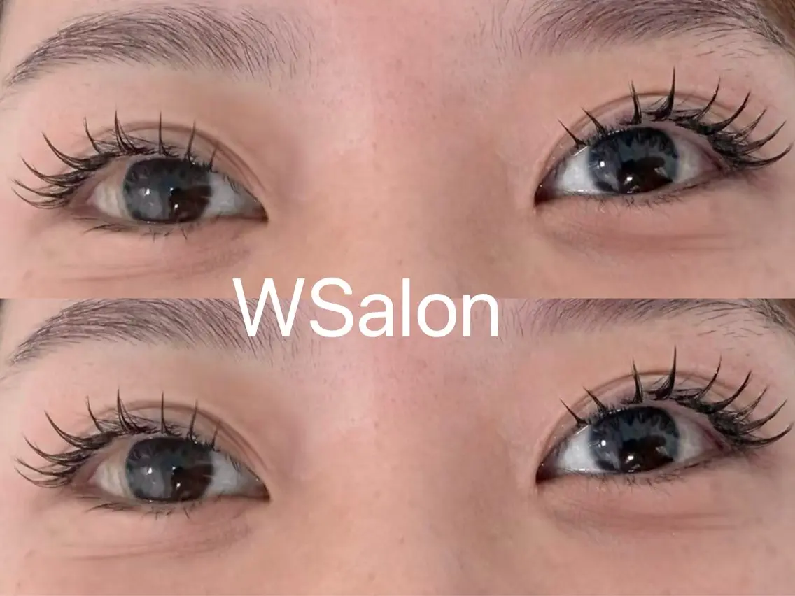 マツエク・マツパ 付け放題 バインドロック カラーマツエク フラットラッシュ 韓国風マツエク W Salon アイラッシュのマツエク・マツパデザイン