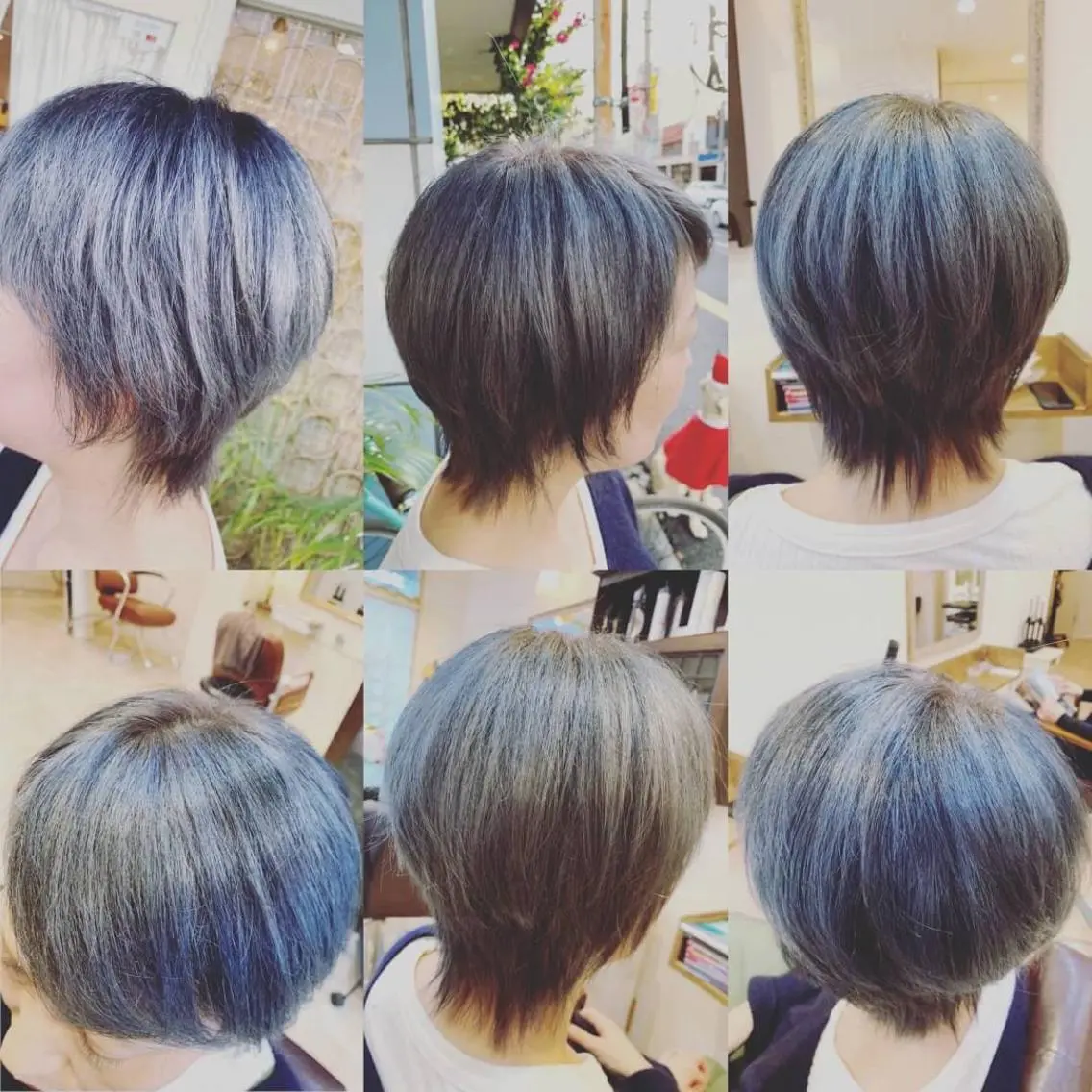 ショート カラー パーマ 佐藤 俊夫のヘアスタイル