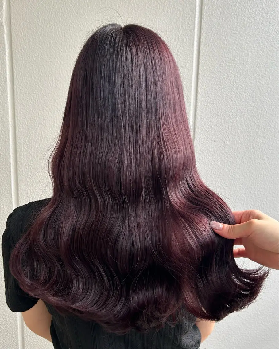 ロング カラー カシス ラベンダーカラー 《暖色/韓国hair 》🇰🇷桑原ユキネのヘアスタイル