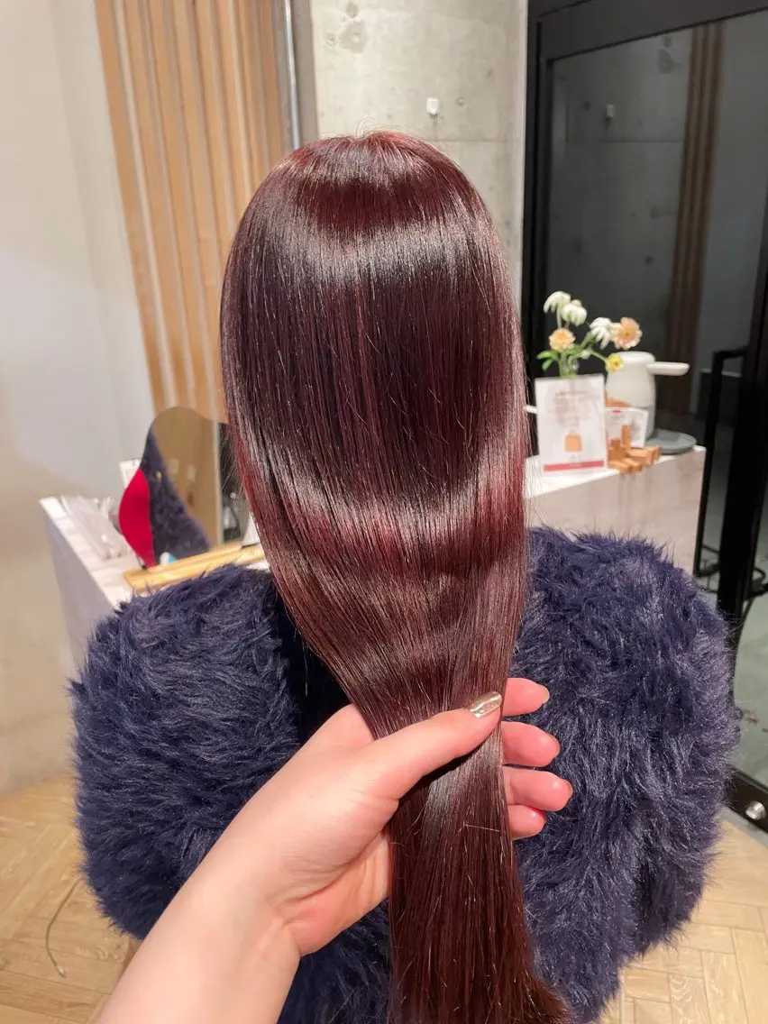 🎀当日予約限定!!🎀自然光に映える艶感カラー➕まとまり叶えるマイクロバブルトリートメント(marbb)♡の写真