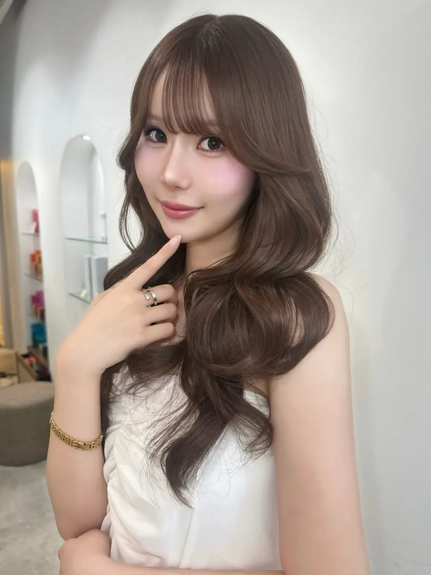ロング レイヤーカット 豊嶋 未来のヘアスタイル