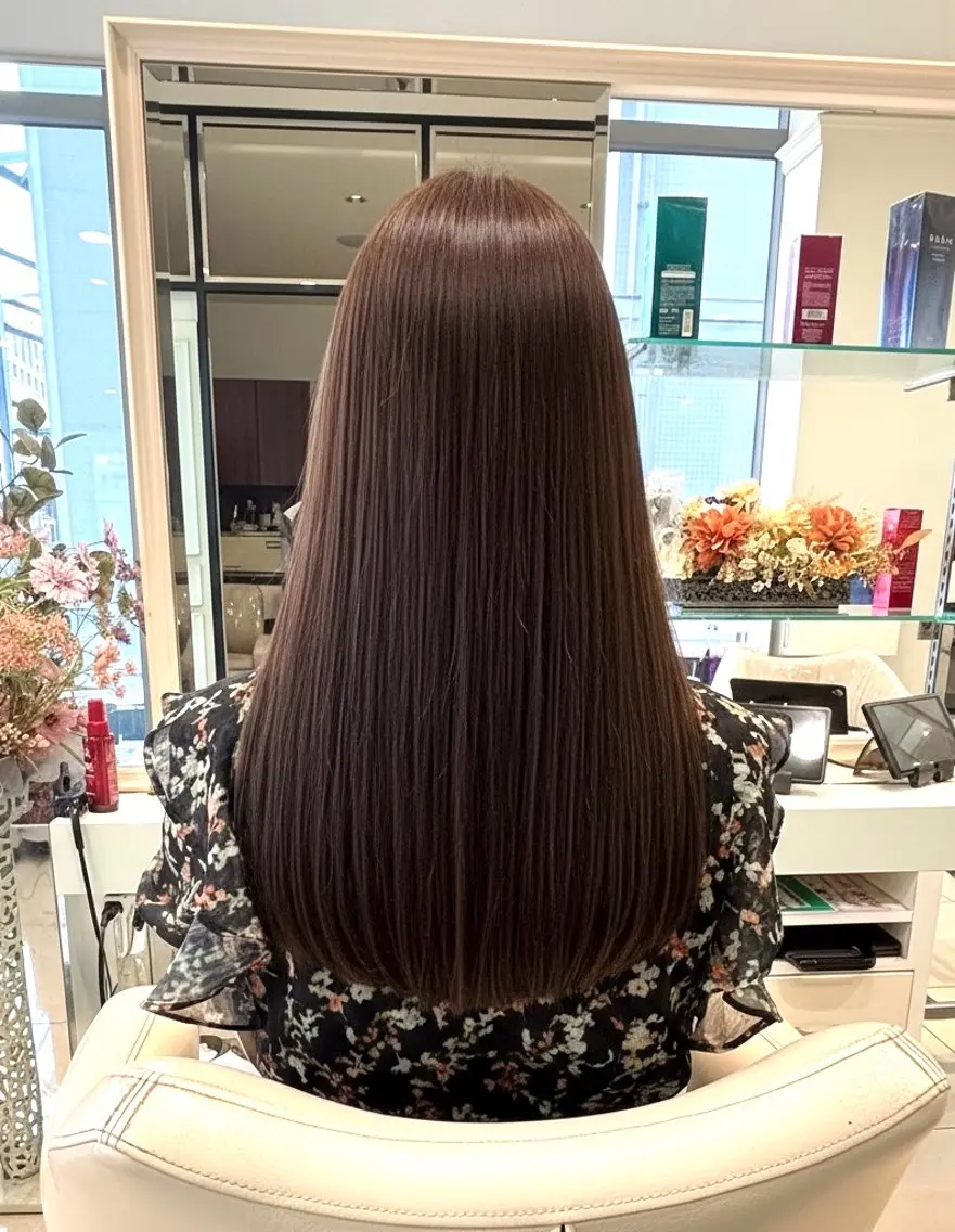ロング カラー パーマ カット ヘアカラー 縮毛矯正 池袋 縮毛/艶カラー /レイヤー🌙ゆきのヘアスタイル