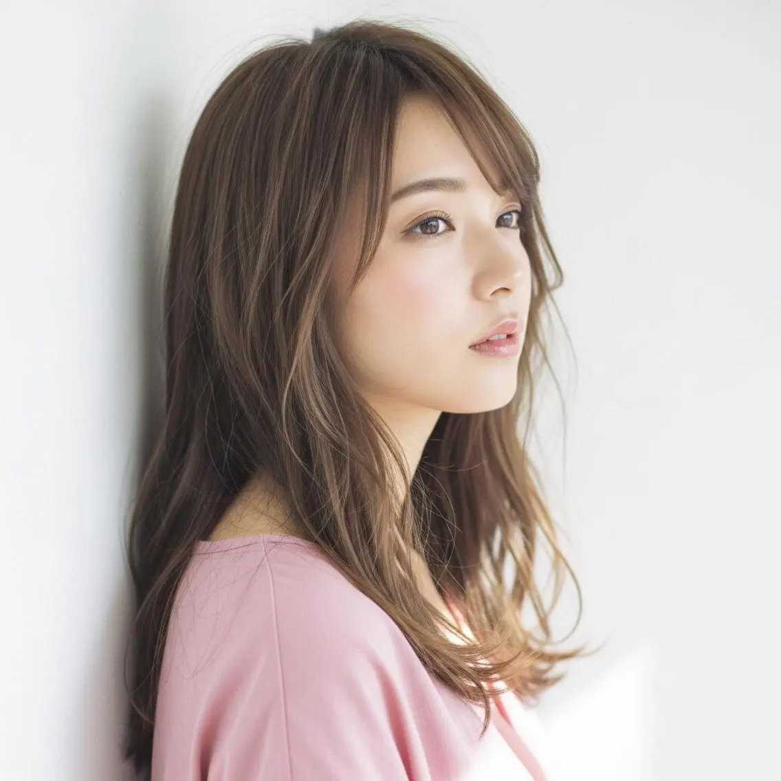 セミロング カラー mizu kiのヘアスタイル