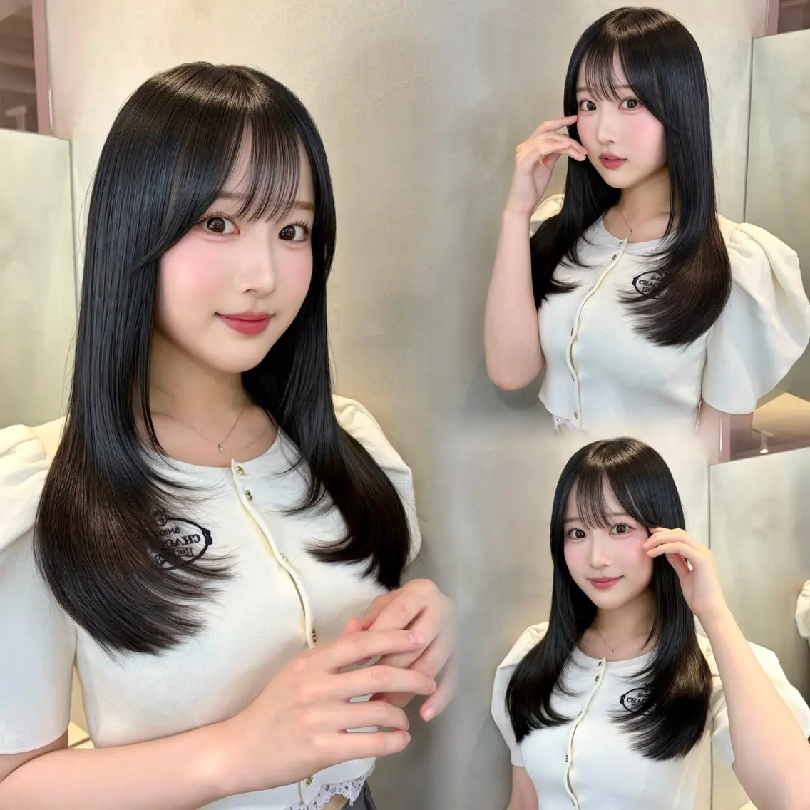 ロング カラー カット ヘアカラー トリートメント 韓国レイヤー 🤎🦋Harisのヘアスタイル