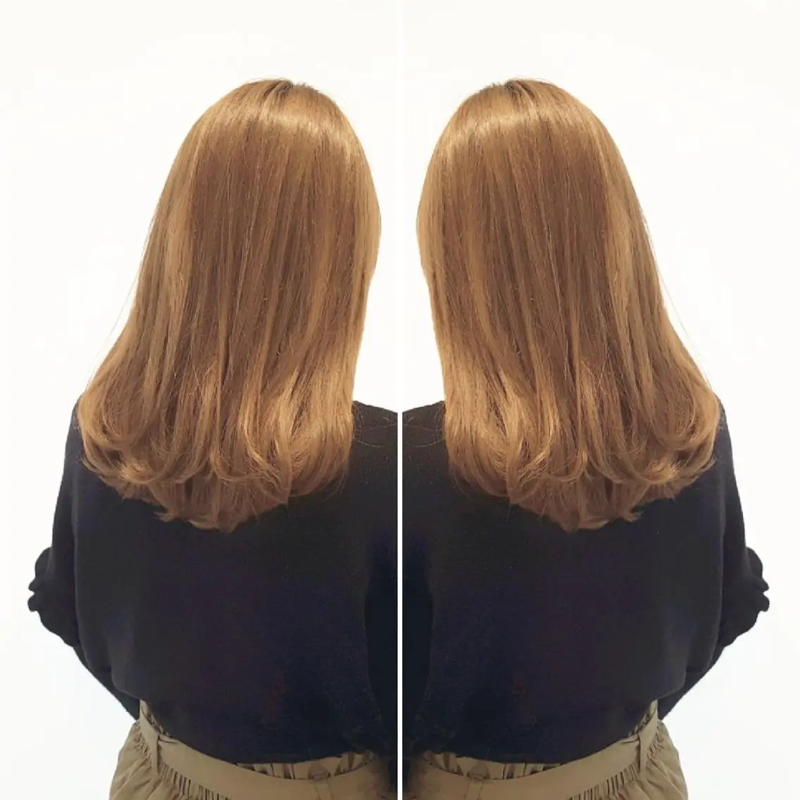 セミロング カラー 美髪⭐︎髪質改善 井上　康司のヘアスタイル