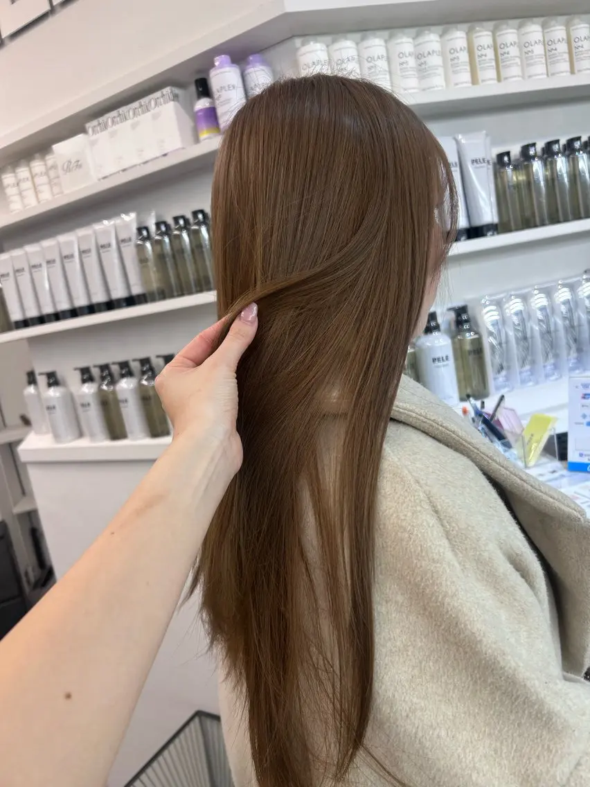ロング カラー ベージュカラー ブリーチ ブラウンカラー ブラウンベージュ チョコレートブラウン カット ヘアカラー トリートメント 💍モテる艶髪 透明感カラー💖のヘアスタイル