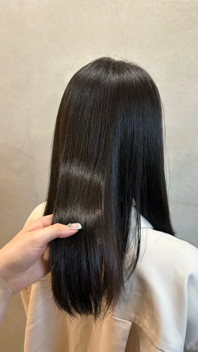 ミディアム カラー ヘアカラー トリートメント 時森 咲良のヘアスタイル
