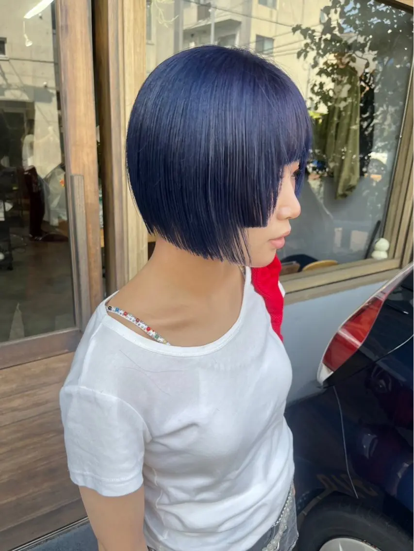 ショート カラー 透明感ハイトーン🦄 キラ🌈のヘアスタイル