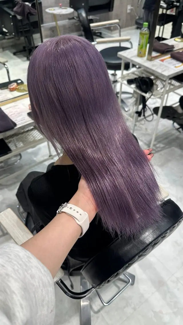 ロング カラー ブリーチ ダブルカラー ヘアカラー 透明感カラー/渋谷/ KEITOのヘアスタイル