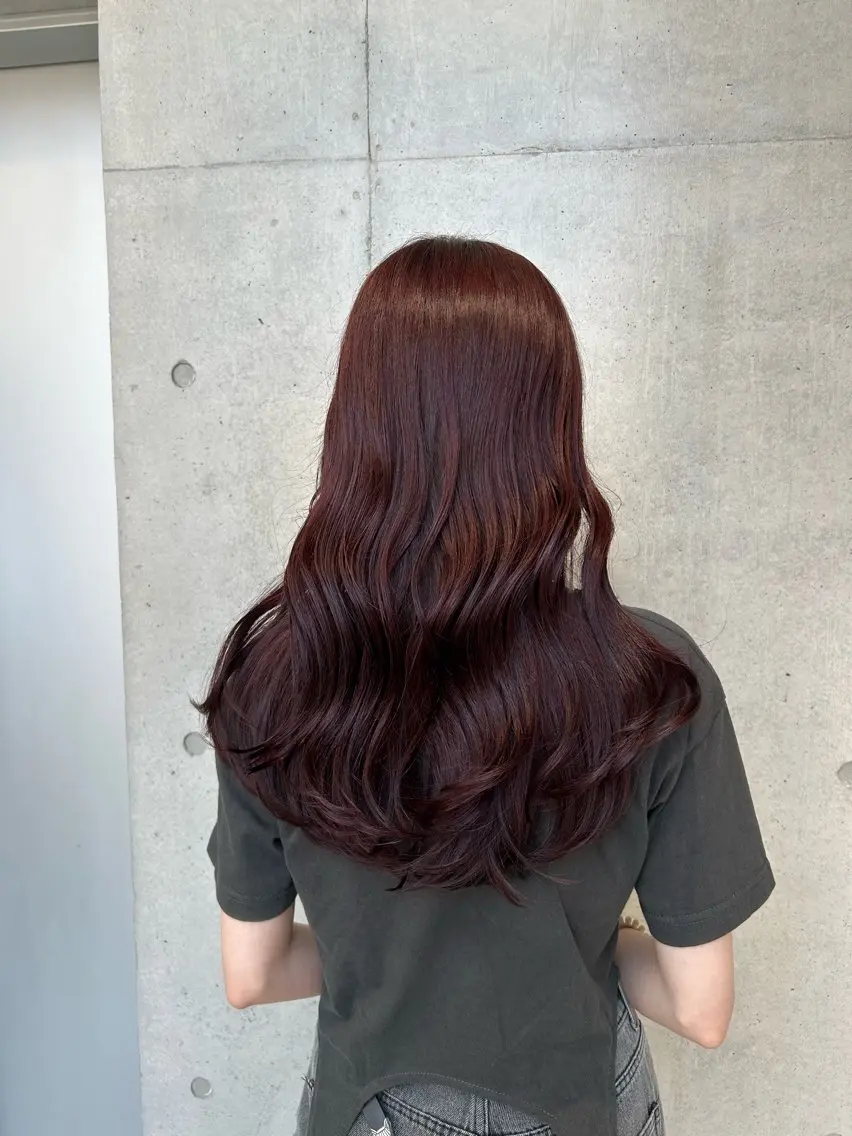 ロング カラー ヘアアレンジ カット ヘアカラー トリートメント ボブ艶モテカラー🫧 カリンのヘアスタイル