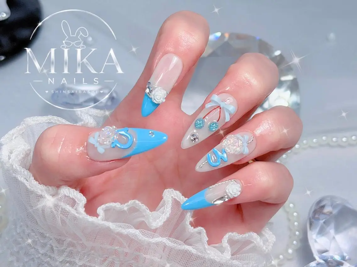 ネイル アートネイル チークネイル ドット フットネイル フレンチネイル Mika Nailsのネイルデザイン