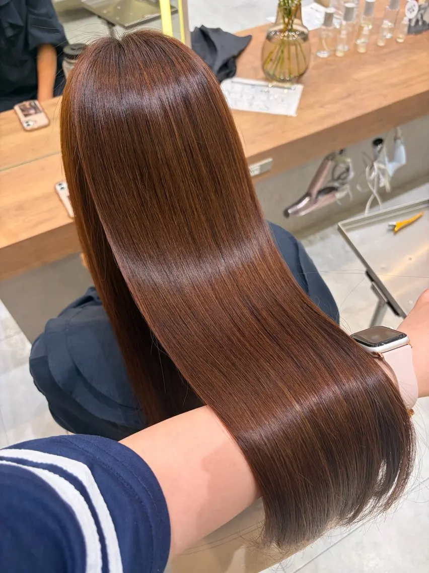 ロング 髪質改善 トリートメント トリートメント 【透明感カラー🩶】 津田和希のヘアスタイル