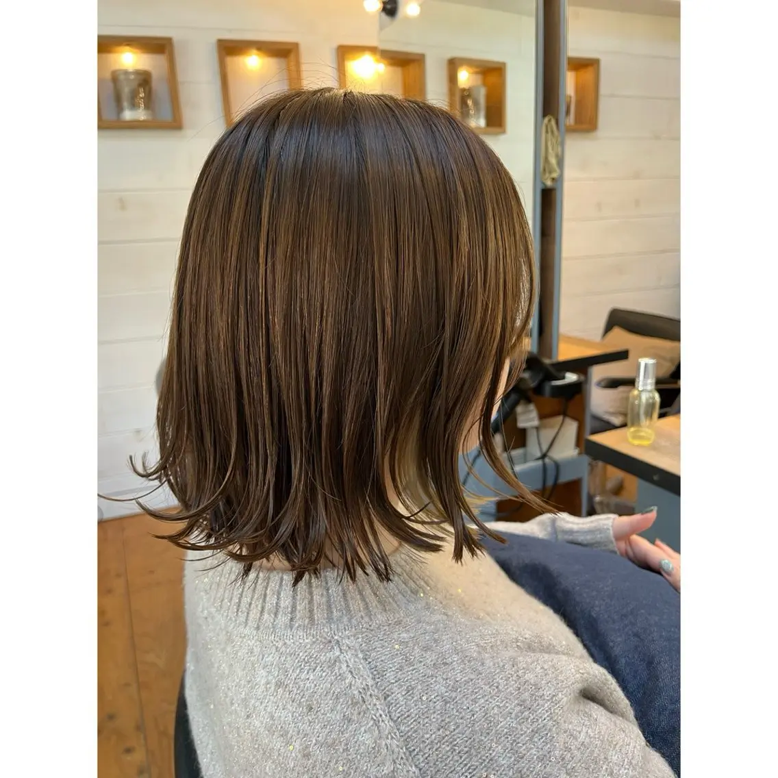 ショート カラー ボブ 髪質改善 ショートヘア トリートメント カット ヘアカラー トリートメント Lagom なかだのヘアスタイル