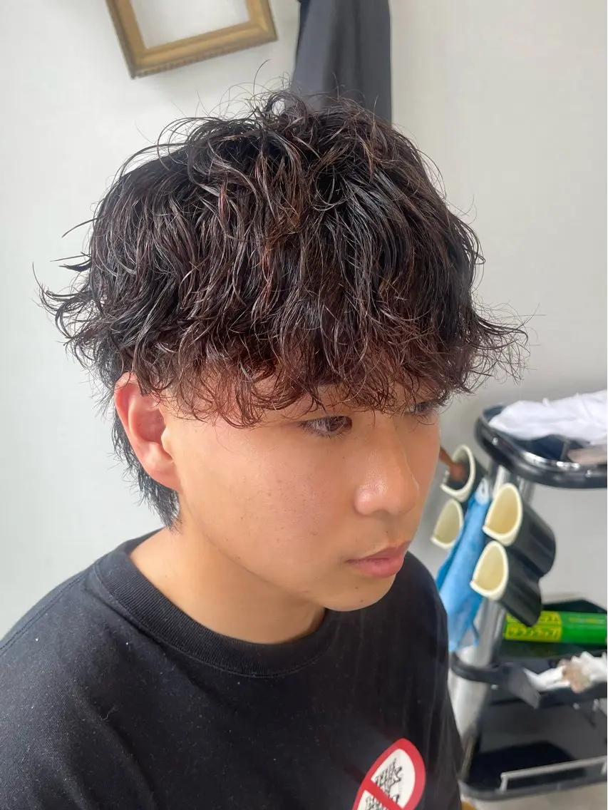 パーマ メンズ ｼﾉｻﾞｷ ｷﾅのヘアスタイル