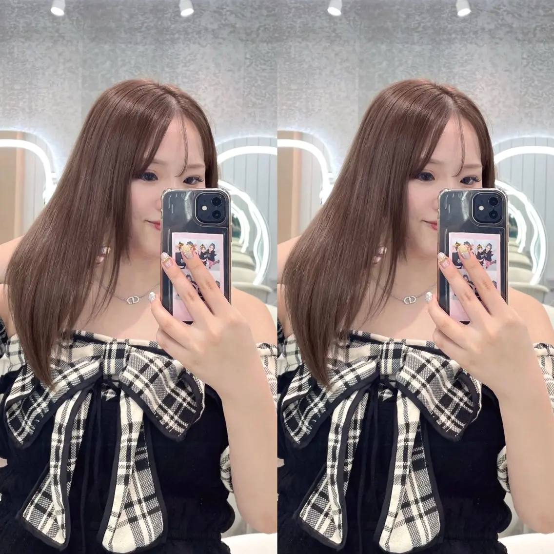 【ダメージ最小、色味最大】ブリーチなしダブルイノアカラー+カット+艶トリートメントの写真