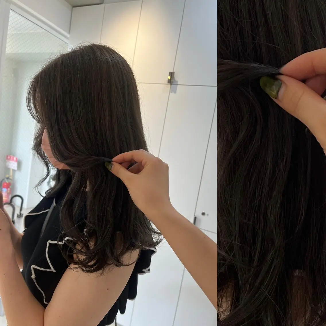 ロング カラー ヘアアレンジ ベージュカラー ブリーチ ブラウンカラー ケアブリーチ カシス stylist ◎RUKI.のヘアスタイル