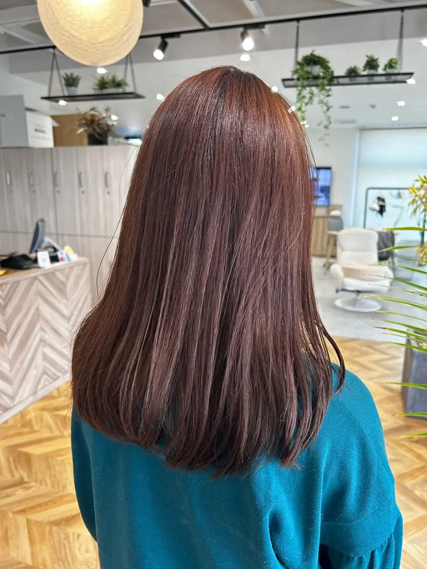 ロング カラー ブリーチ ブラウンカラー ダブルカラー ブリーチなしカラー ピンクカラー 透明感カラー🥣 yukihoのヘアスタイル