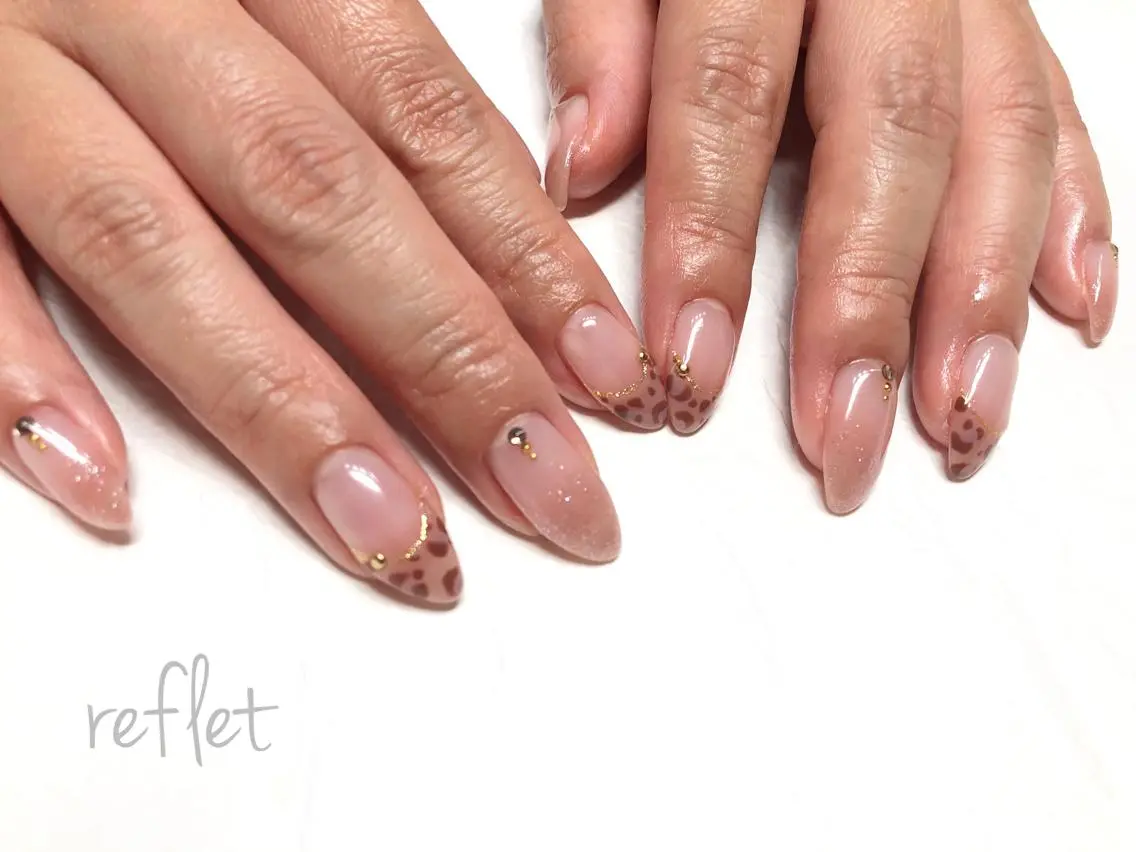 ネイル オフィスネイル シンプルネイル ハンドネイル reflet nailのネイルデザイン