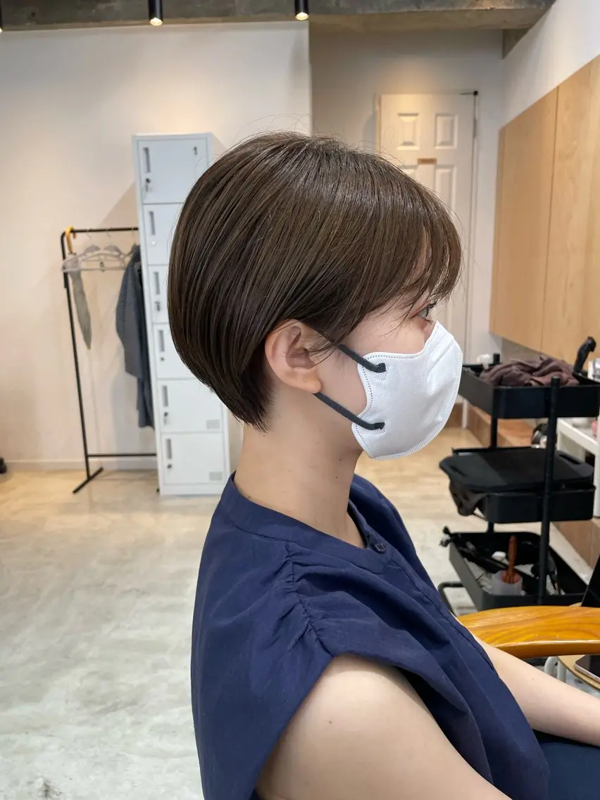 ショート 丸みショート ショートヘア カット ヘアカラー トリートメント ✨ショート、ボブ✨ 奈良孝平のヘアスタイル
