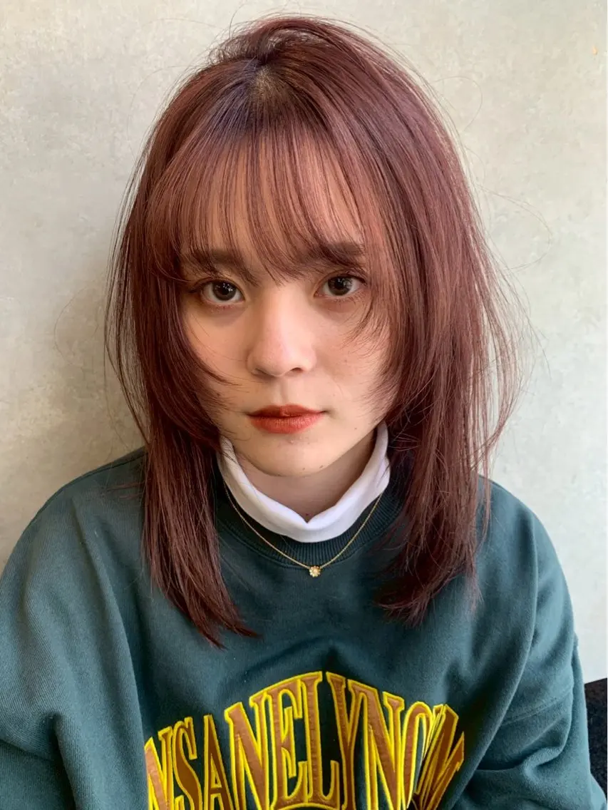 カラー ShioRi/博多/ 暖色/色味カラーのヘアスタイル