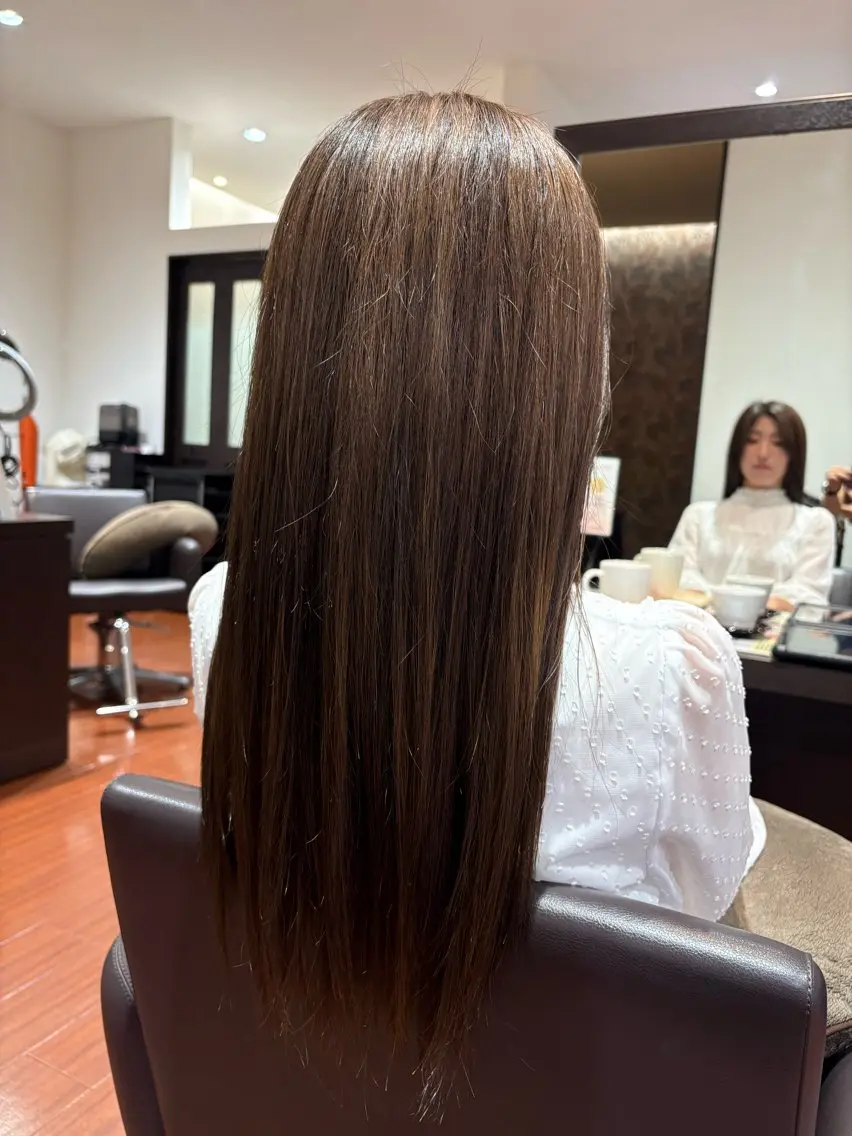 ロング アッシュ ヘアカラー 💜堀 有紀💜のヘアスタイル