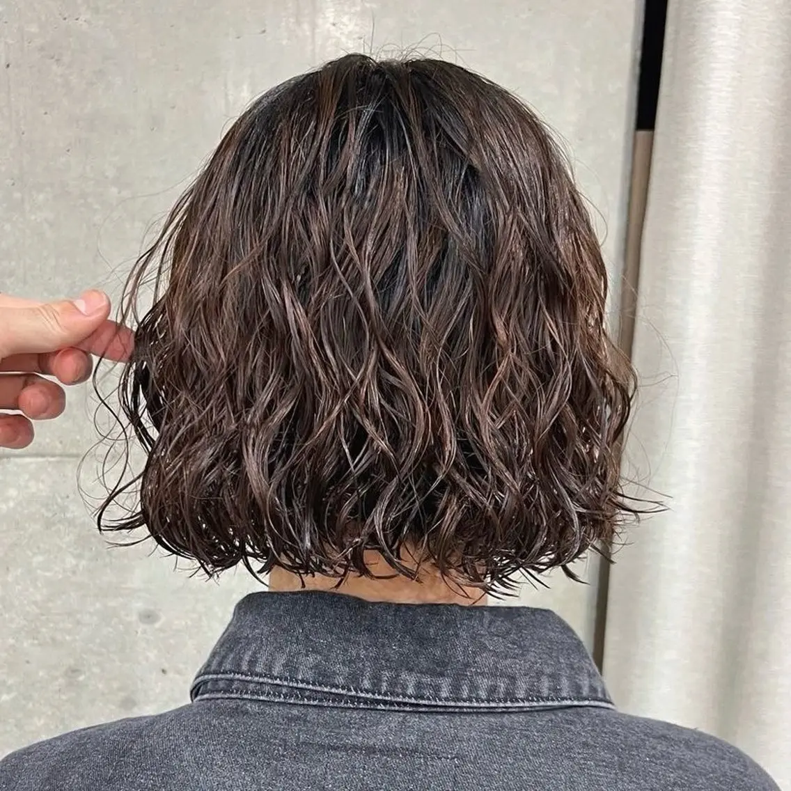 ショート パーマ 透明感カラー/レイ ヤー/Nana🌈のヘアスタイル