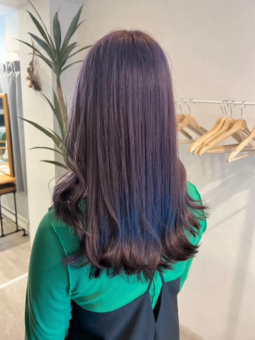 ロング ヘアカラー 脇田 志穂のヘアスタイル