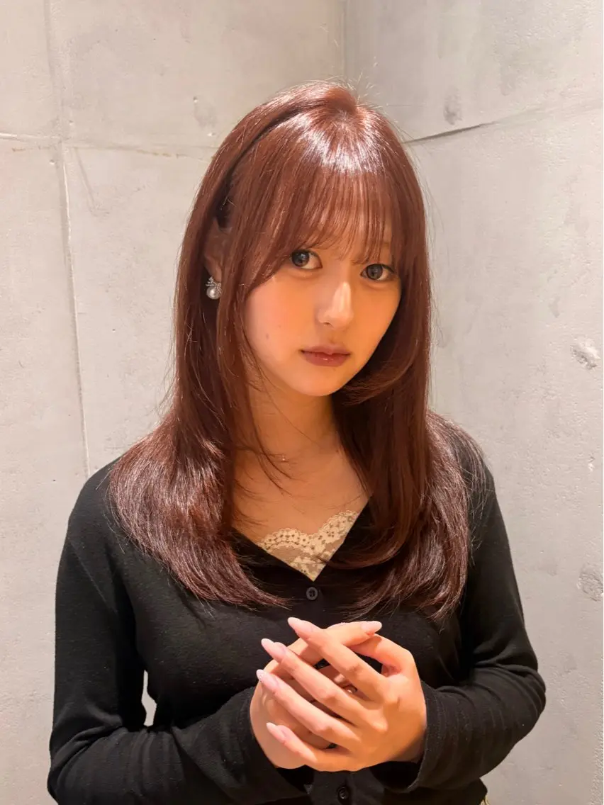 セミロング ヘアカラー say.🫧植田 虹乃花のヘアスタイル