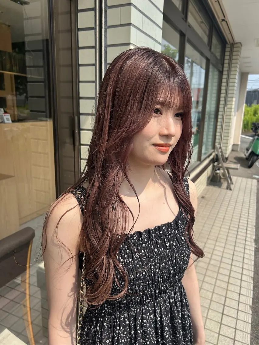 ロング カラー ブリーチ ブリーチなしカラー Hattori Ryukiのヘアスタイル