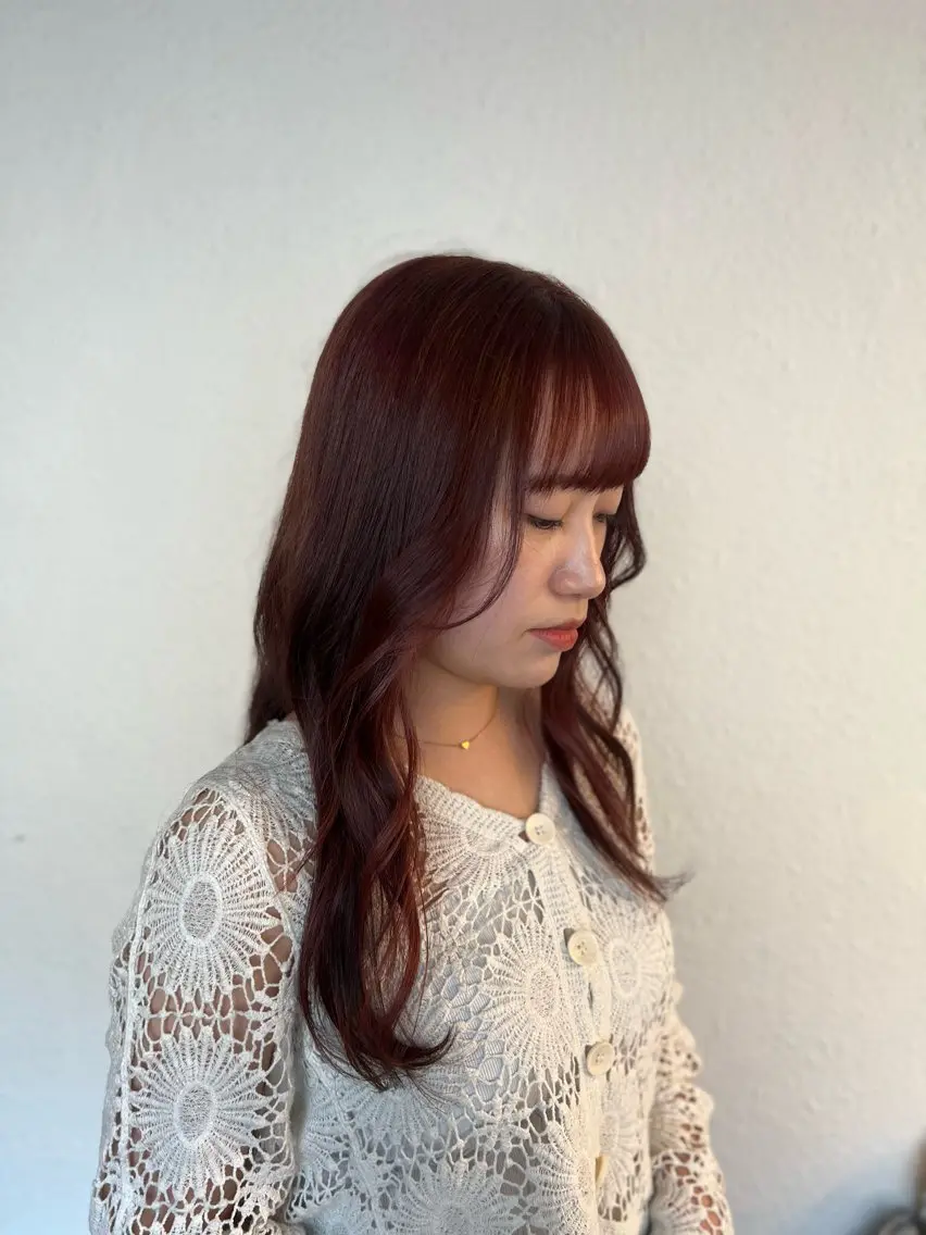 ロング カラー ブラウンカラー ピンクカラー ピンクブラウン 似合わせレイヤー ✖️美髪 / はるなのヘアスタイル