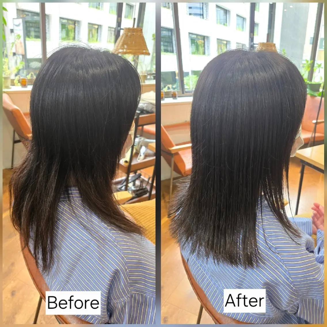ミディアム 外ハネヘア カット ヘアカラー 銀座knoll🌿 【平日朝限定cut】のヘアスタイル