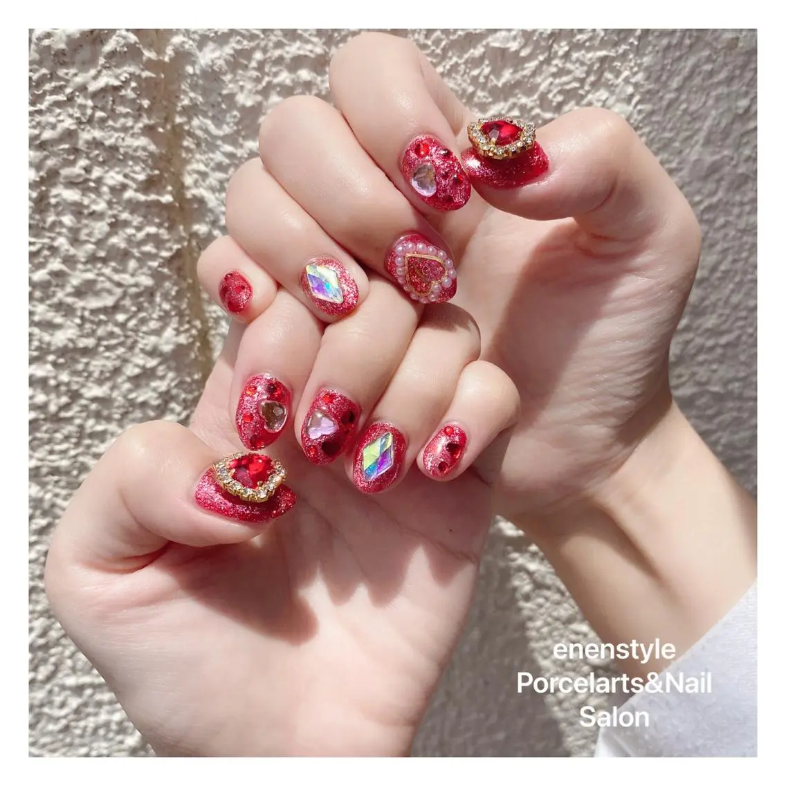 ミディアム ネイル 🐾enen style 🐾のネイルデザイン
