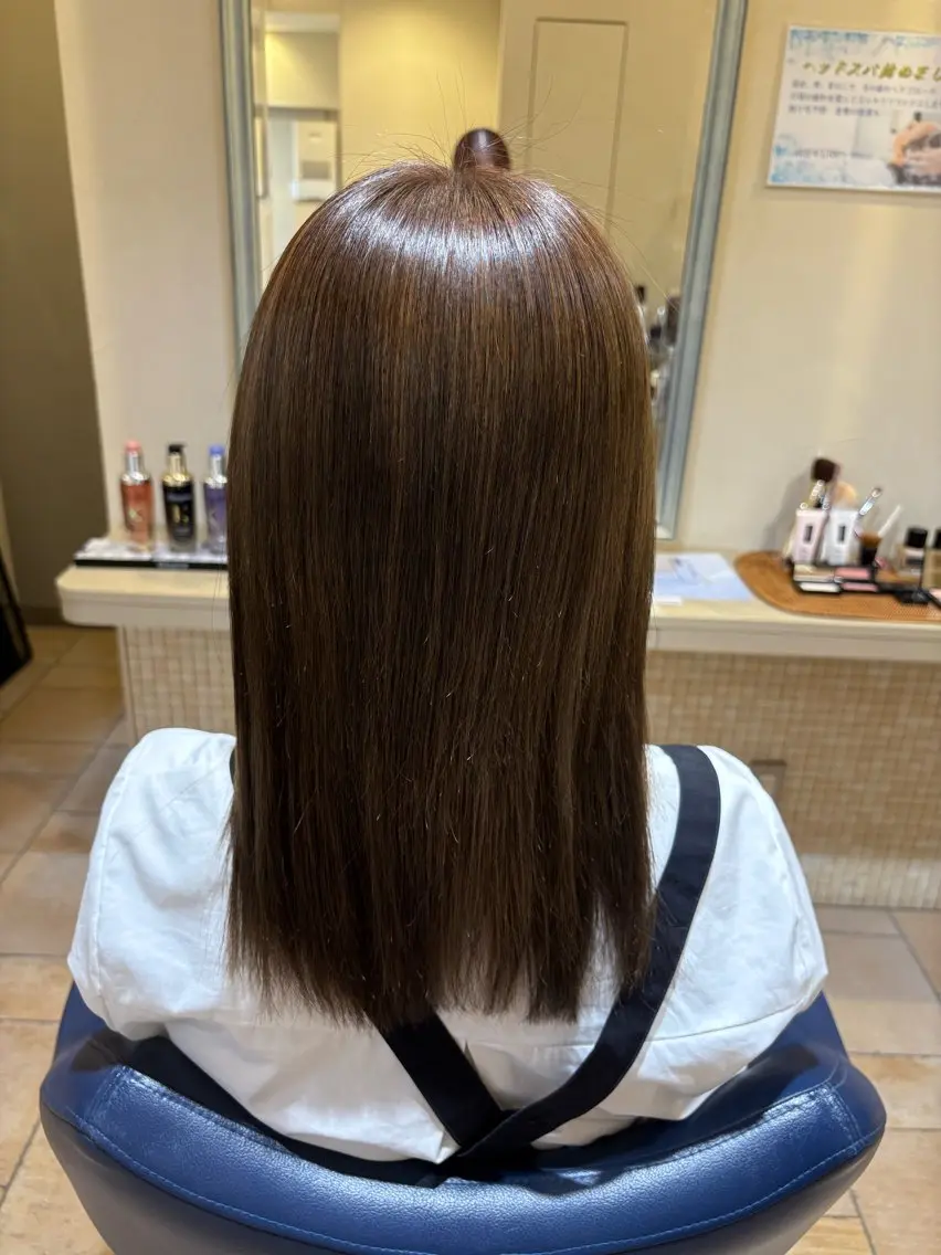 セミロング カット トリートメント ヘッドスパ 藤本 早耶のヘアスタイル