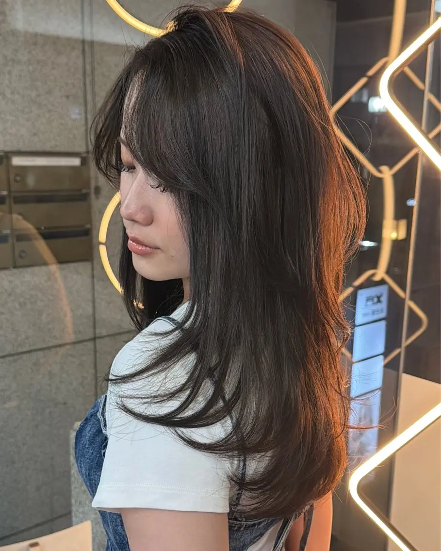 ロング カラー ヘアカラー LAKING あおいのヘアスタイル