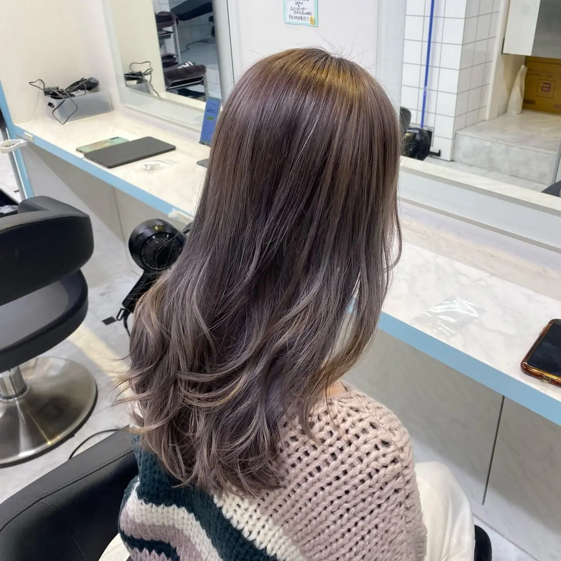 ロング カラー ヘアカラー 🤎モテ髪＆透明感 ミルクティー🥣🤎のヘアスタイル