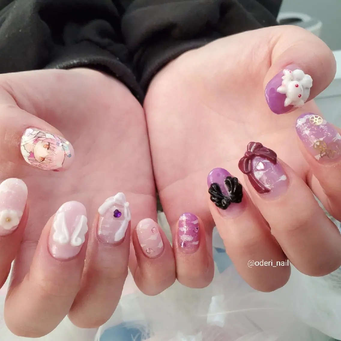 ネイル アートネイル ジェルネイル おで@ oderi_nailのネイルデザイン