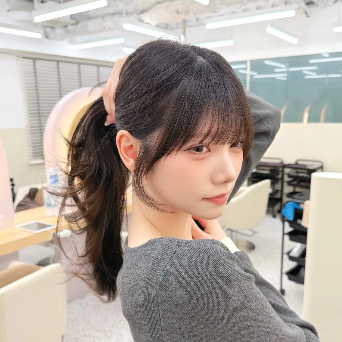 セミロング レイヤーカット カット Bonheur銀座 /前田 栞九郎のヘアスタイル