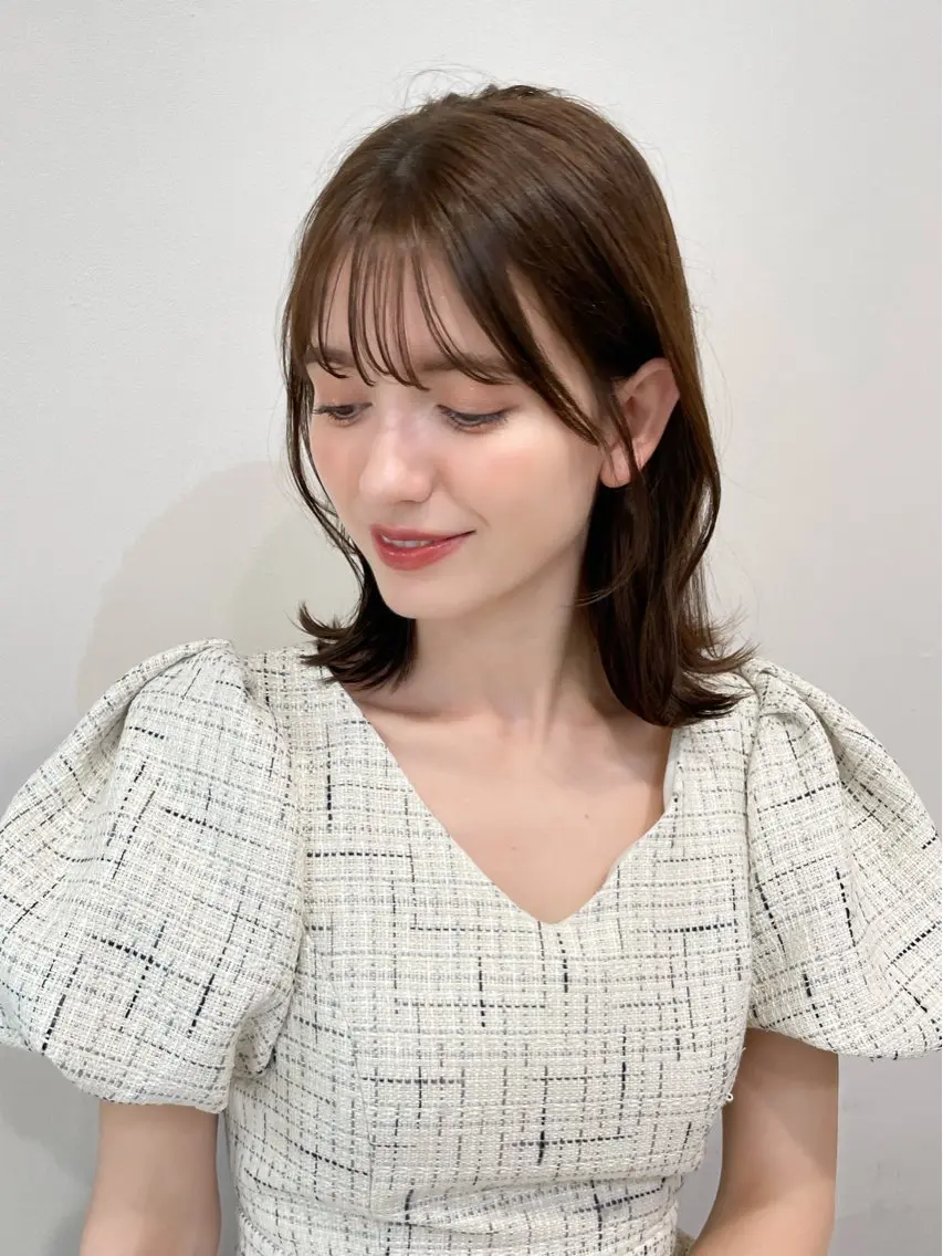 ショート ボブ 韓国風ヘア レイヤーカット 🍑韓国girly Saaya🍑🪄のヘアスタイル