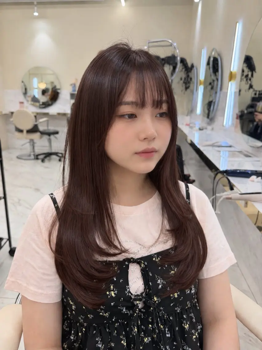 🎀 前髪縮毛矯正|自然にまとまる前髪へ🫧の写真