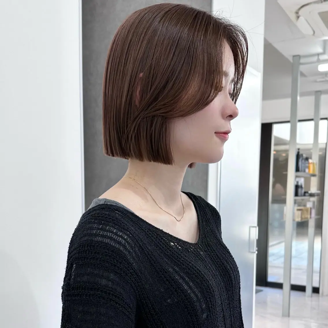 ショート ボブ 小顔カット カット ヘアカラー トリートメント 🤍髪質改善 🤍透明感カラー🤍のヘアスタイル