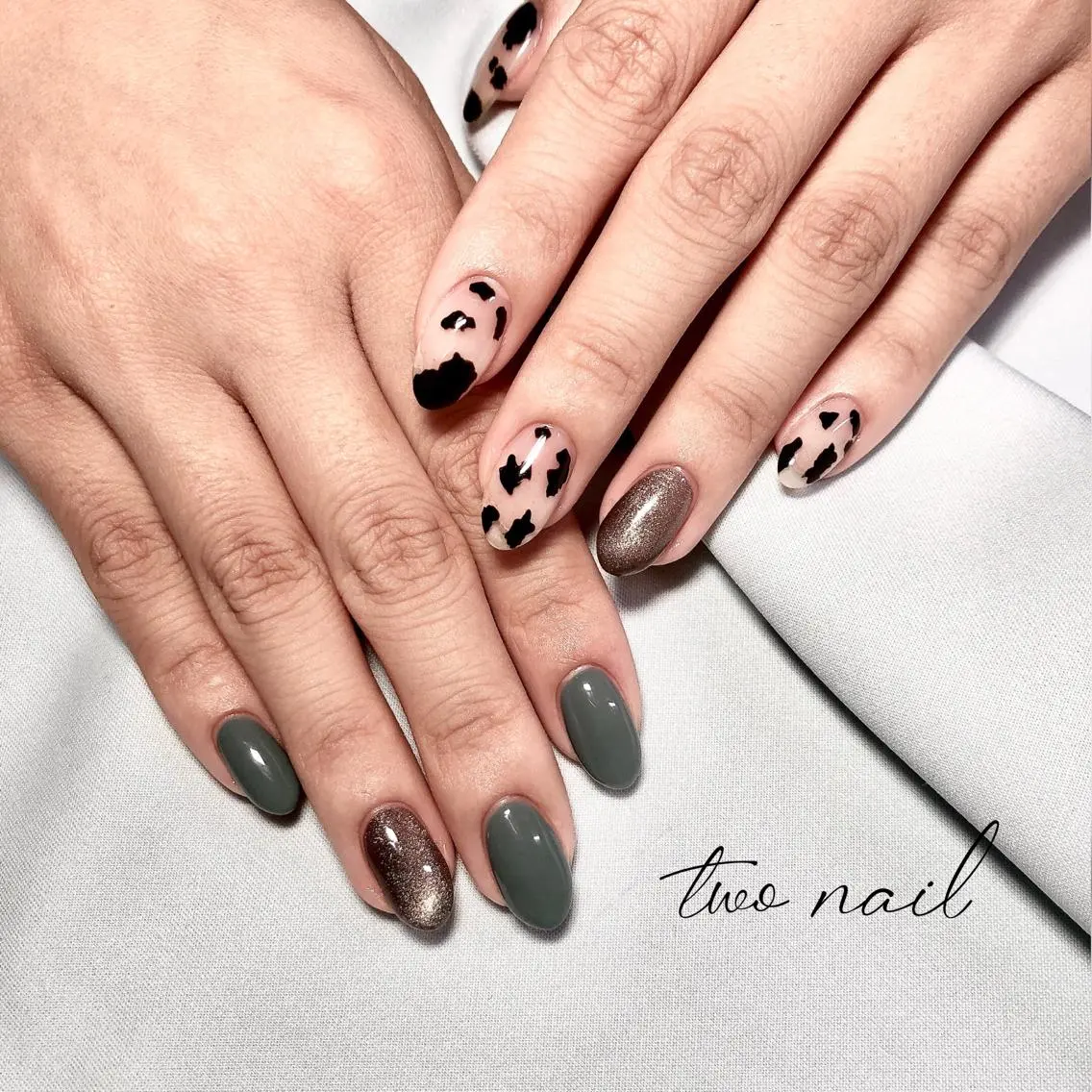 ネイル アートネイル フットネイル ハート ニュアンスネイル ホワイト two nailのネイルデザイン