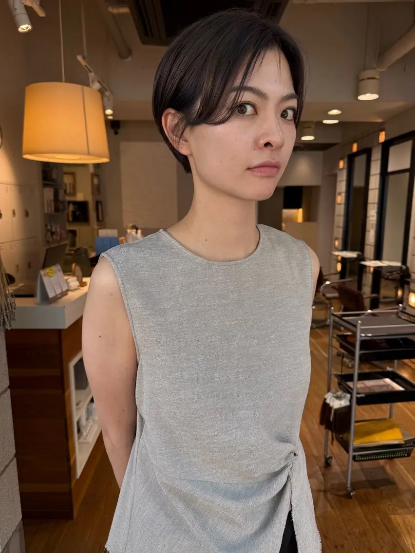 ショート 丸みショート ショートヘア カット 松本  夏海のヘアスタイル