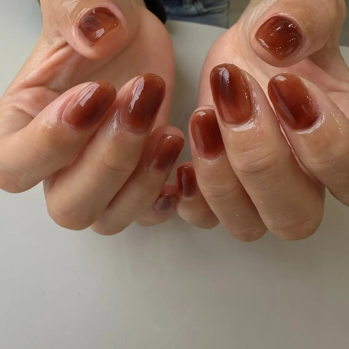 ネイル ボルドー 冬ネイル ハンドネイル nail◯ petitnanoのネイルデザイン