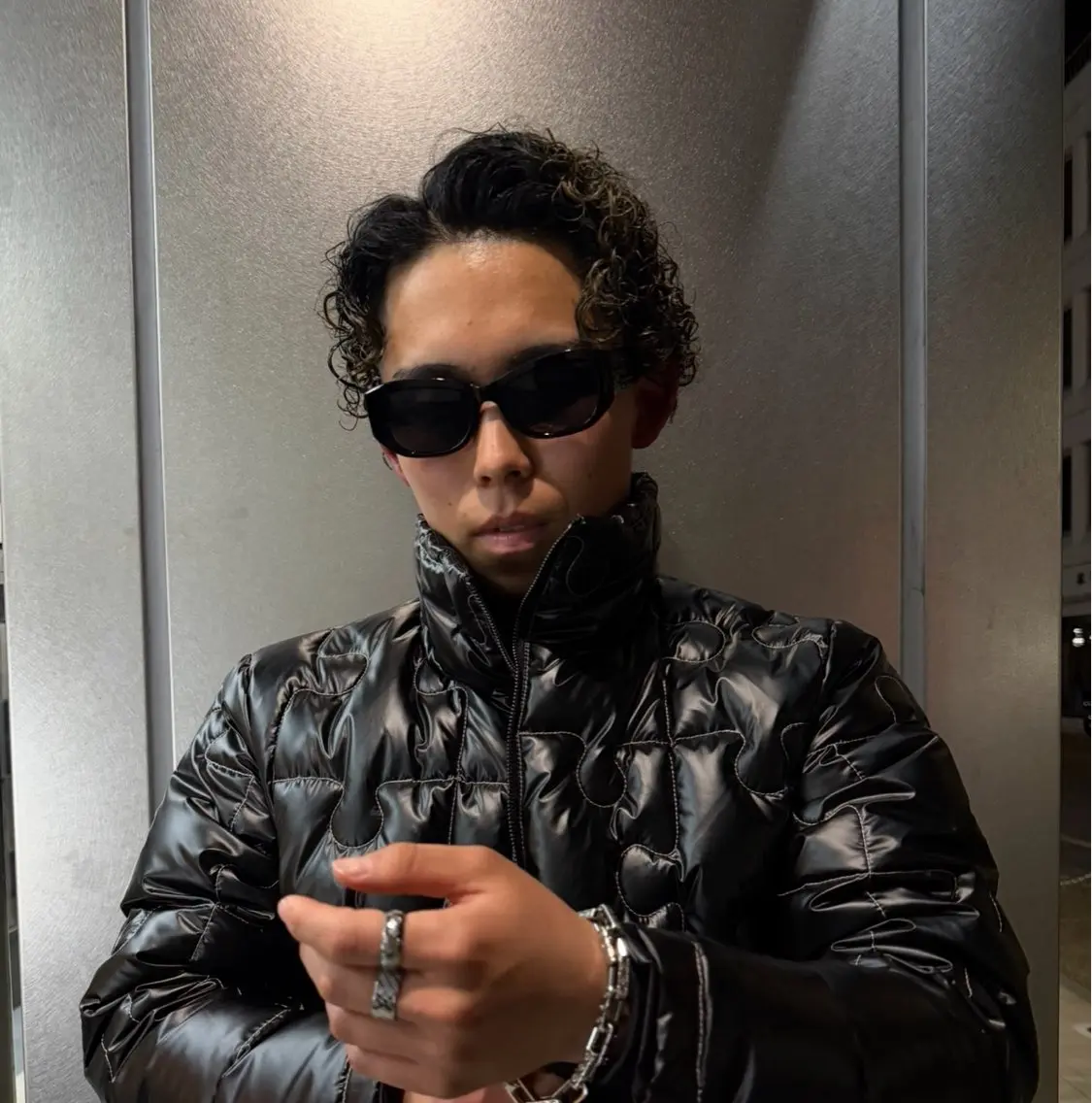 パーマ メンズ センターパート指名 No.1／カヅキのヘアスタイル