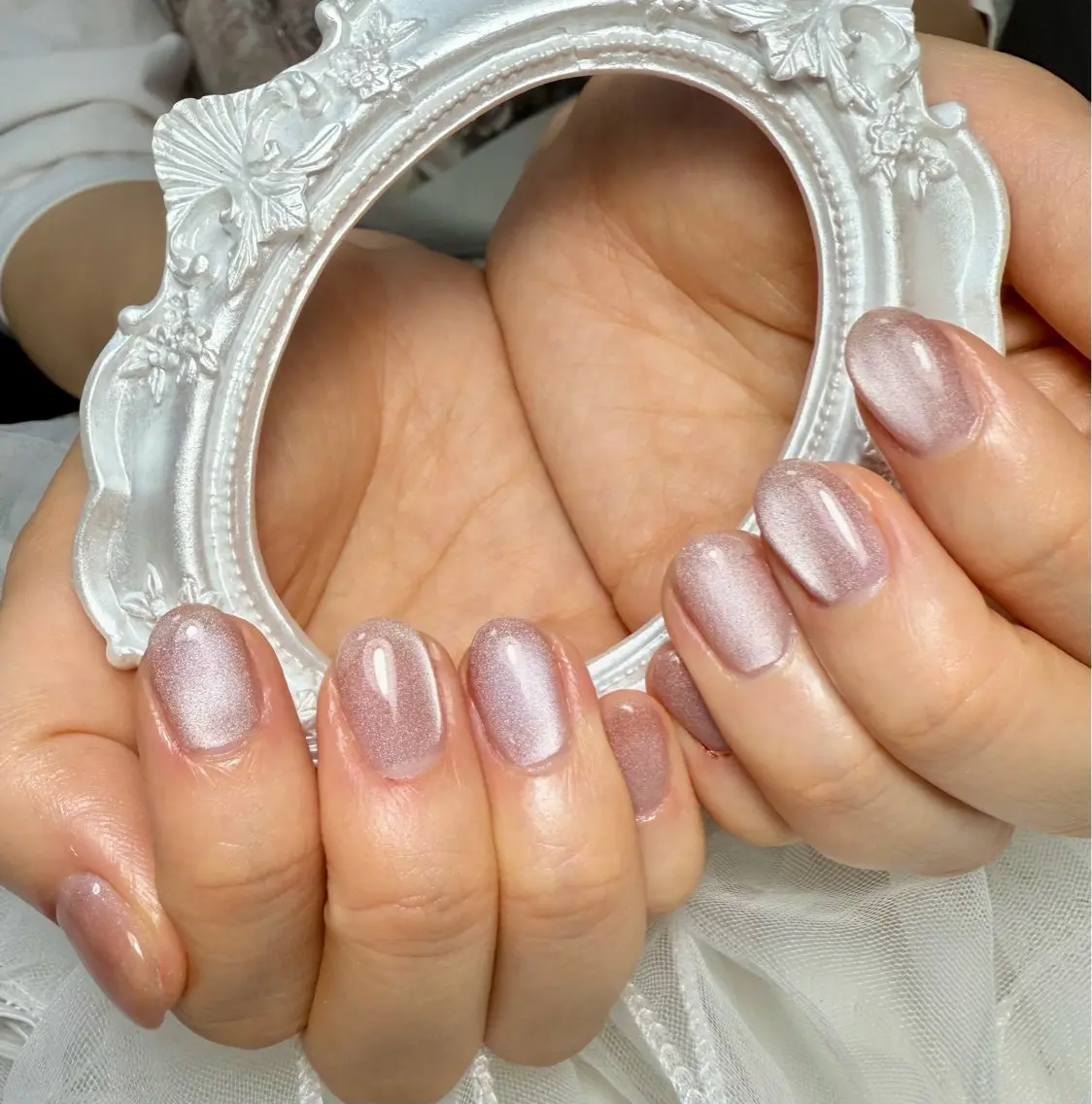 ネイル アートネイル チークネイル フレンチネイル ガラスフレンチ 氷ネイル・うるうるネイル Mai’s nailのネイルデザイン