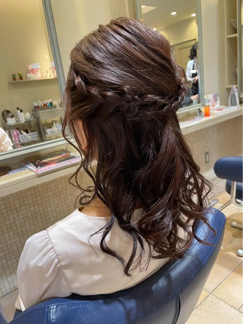 ロング ヘアセット 藤本 早耶のヘアスタイル