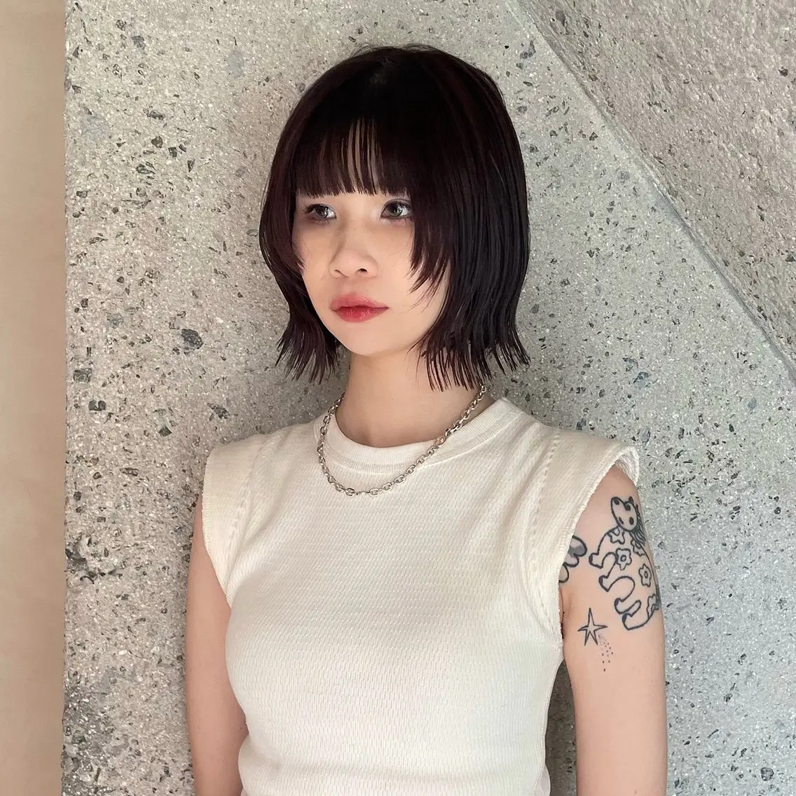 ショート カラー 平尾/薬院*北谷治子 *艶髪レイヤーカットのヘアスタイル