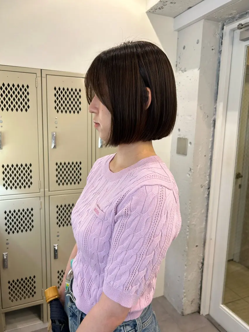 ショート カラー カット ヘアカラー トリートメント rina /レイヤー /ヘルシーヘアのヘアスタイル
