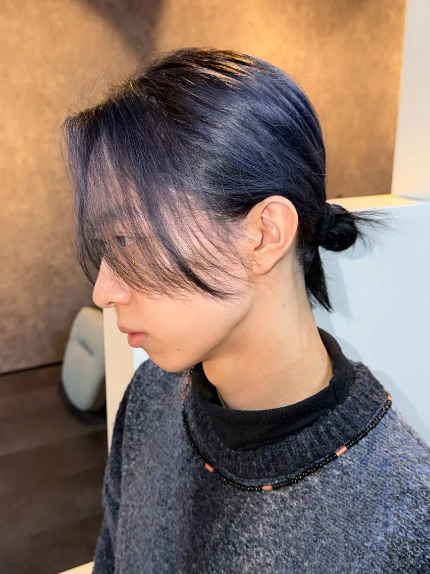 カラー メンズ 艶カラー×デザイン カラー特化/値賀大樹のヘアスタイル
