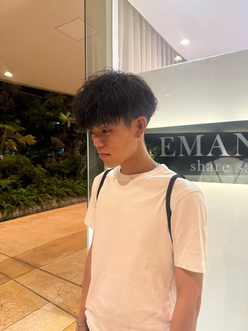 パーマ メンズ メンズパーマ 波巻きパーマ ニュアンスパーマ カット パーマ 【 yuuri 】 メンズパーマ特化のヘアスタイル
